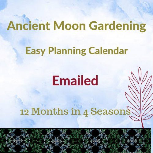 lunar moon gardening calendar emailed